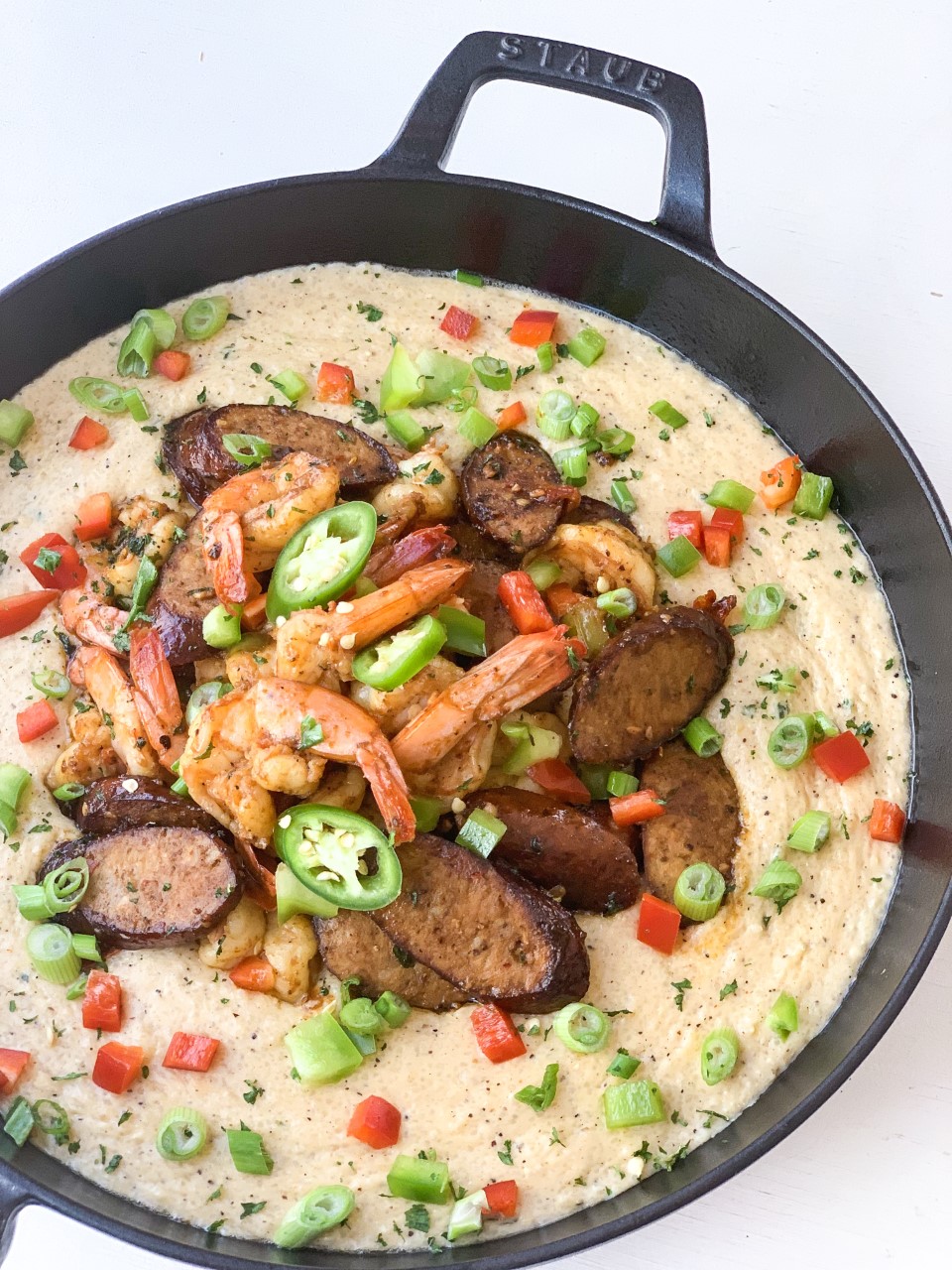 Shrimp and Grits with Andouille Sausage 6 Creole Contessa