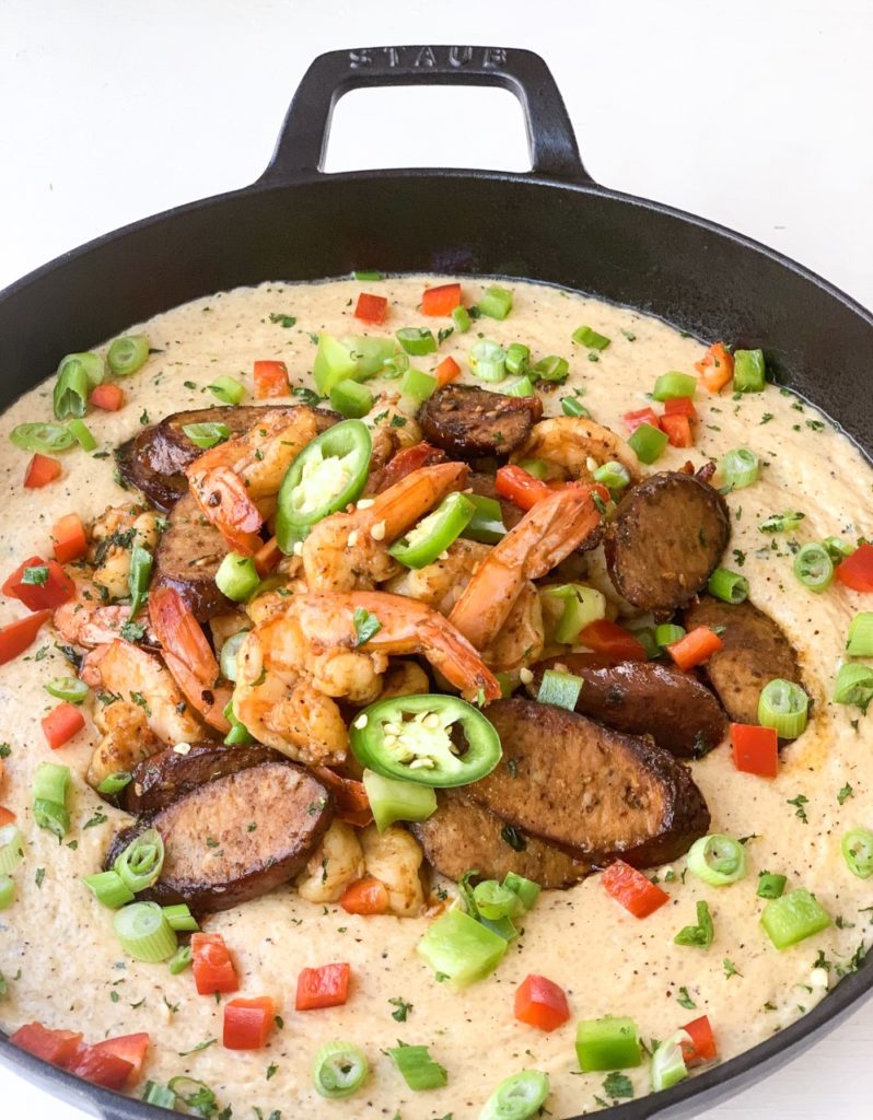 Shrimp and Grits with Andouille Sausage 7 Creole Contessa