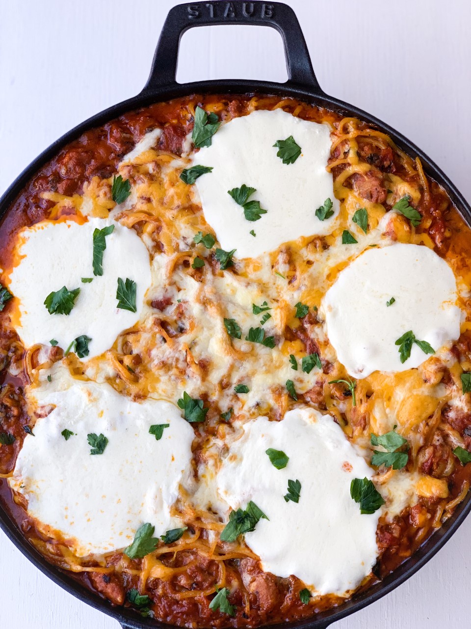 Spaghetti Casserole with Andouille Sausage 7 Creole Contessa