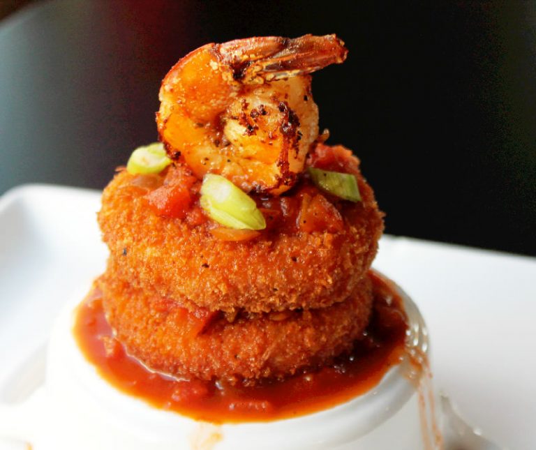 Shrimp and Grit Cakes with Creole Sauce Creole Contessa