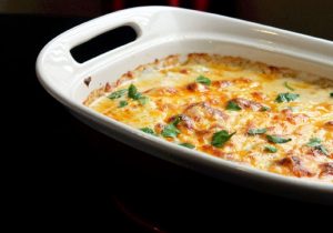 Broccoli and Brussel Sprout Casserole with Cheese-Creole Contessa