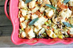 Mushroom Challah Dressing-What A Jew Wanna Eat
