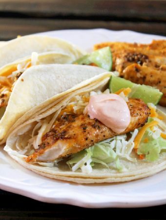 Grilled Fish Tacos with Sriracha Sour Cream-Creole Contessa