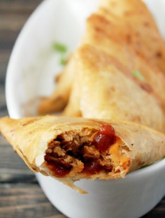 Slow Cooker Buffalo Chicken Samosas-Creole Contessa