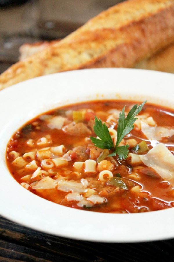 Pasta e Fagioli Soup with Italian Sausage Creole Contessa