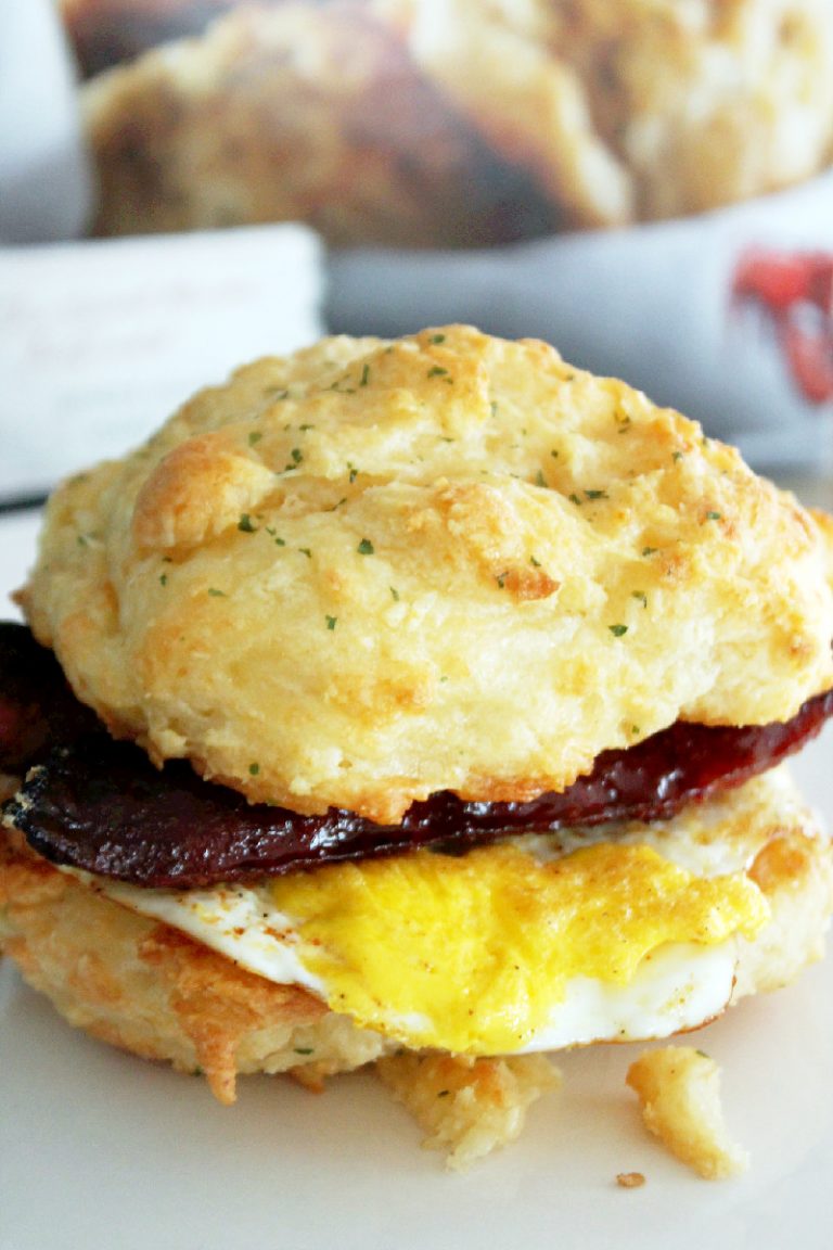 Sausage Egg Cheese Biscuit with Louisiana Smoked Sausage Creole Contessa