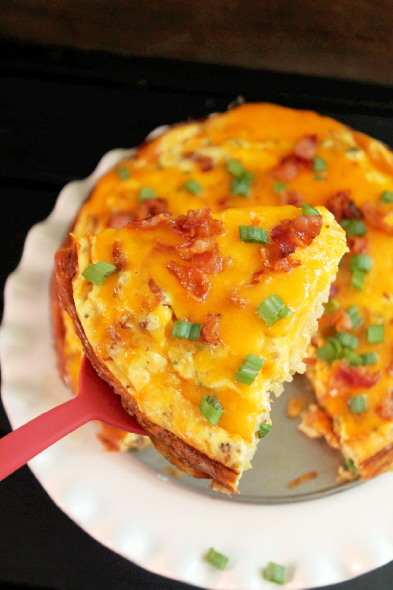 Hash Brown Quiche with Bacon Creole Contessa