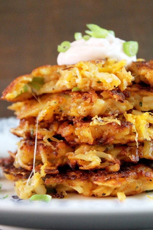 Potato and Cheese Latkes Creole Contessa