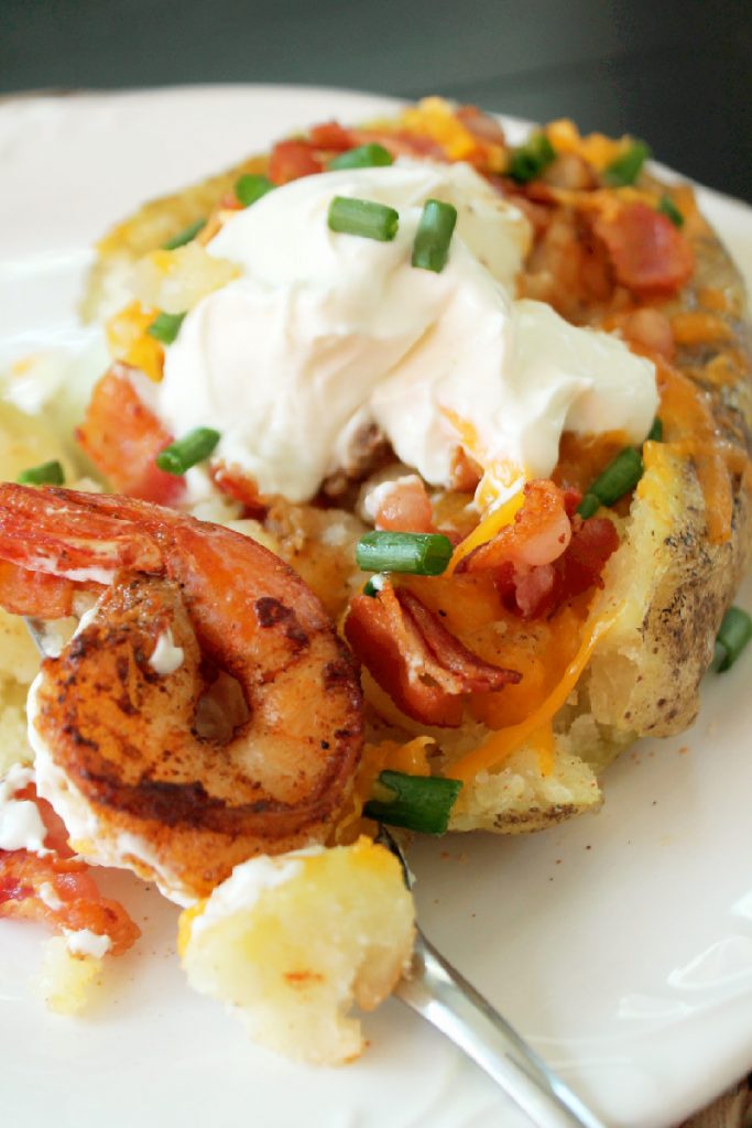 Stuffed Potatoes with Shrimp Creole Contessa
