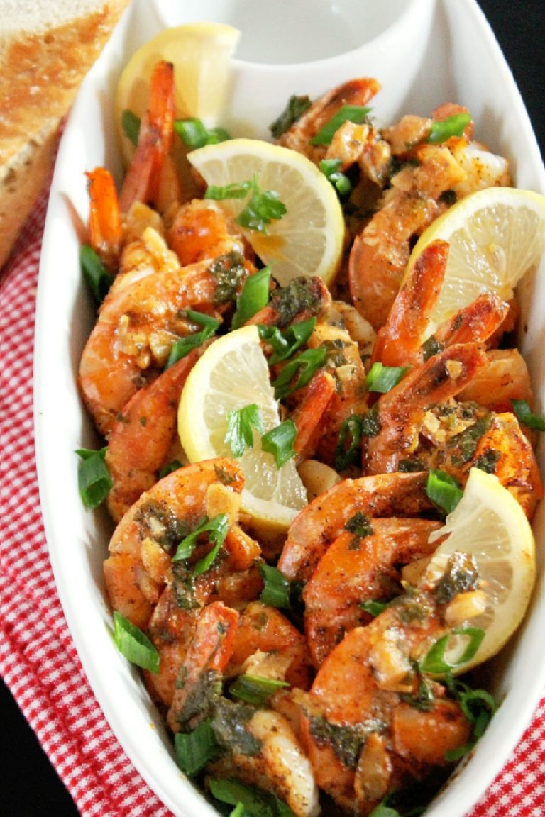 Paprika Shrimp with Roasted Garlic Creole Contessa