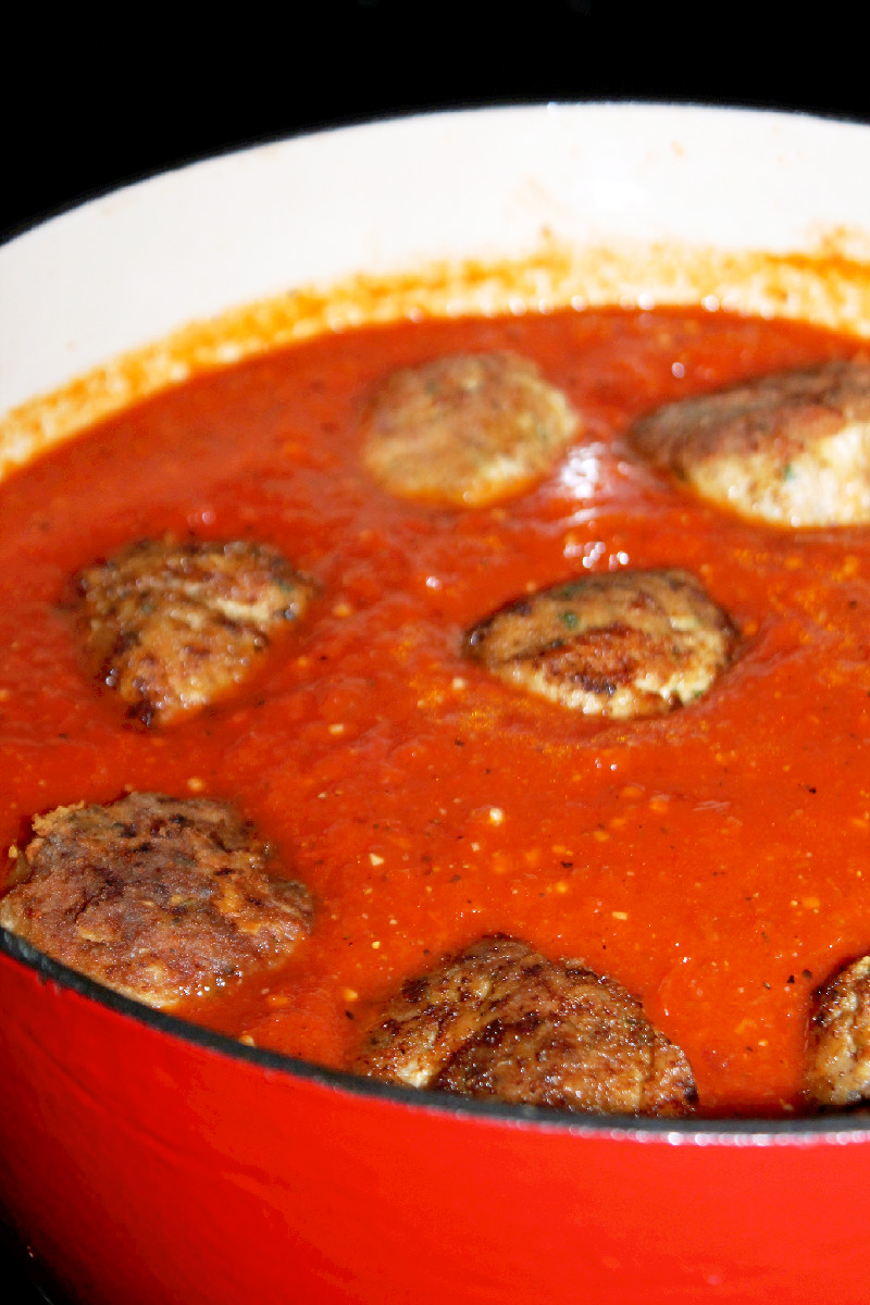 Meatballs with Red Sauce (1) Creole Contessa