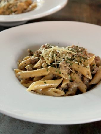 Creamy Sausage Alfredo-Creole Contessa