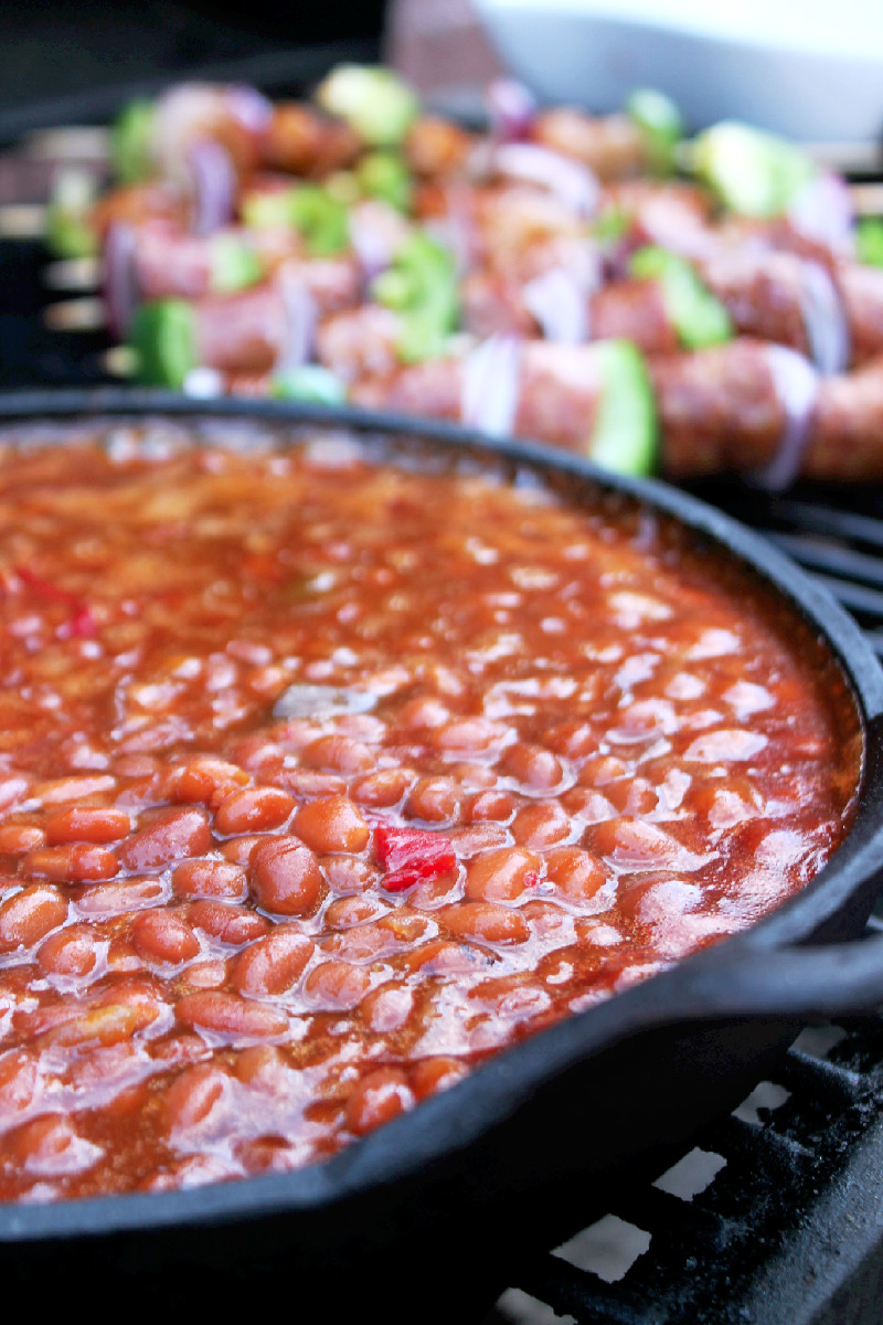 Grilled Shrimp and Andouille Sausage Kabobs (12) Creole Contessa