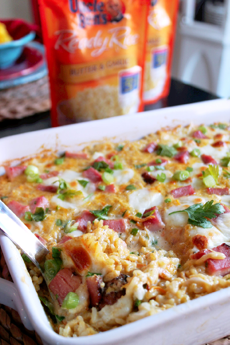 Ham & Cheese Baked Rice with UNCLE BEN'S® (13) Creole Contessa