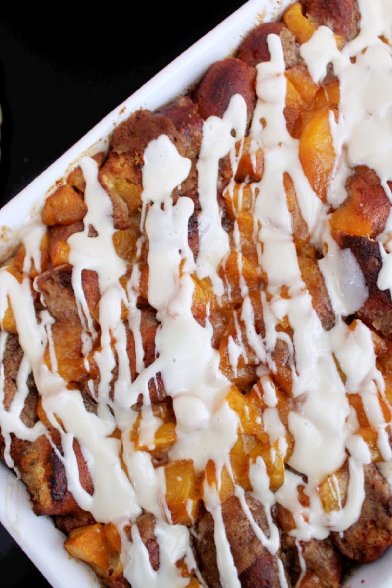 Peach Cobbler Bread Pudding (7) Creole Contessa