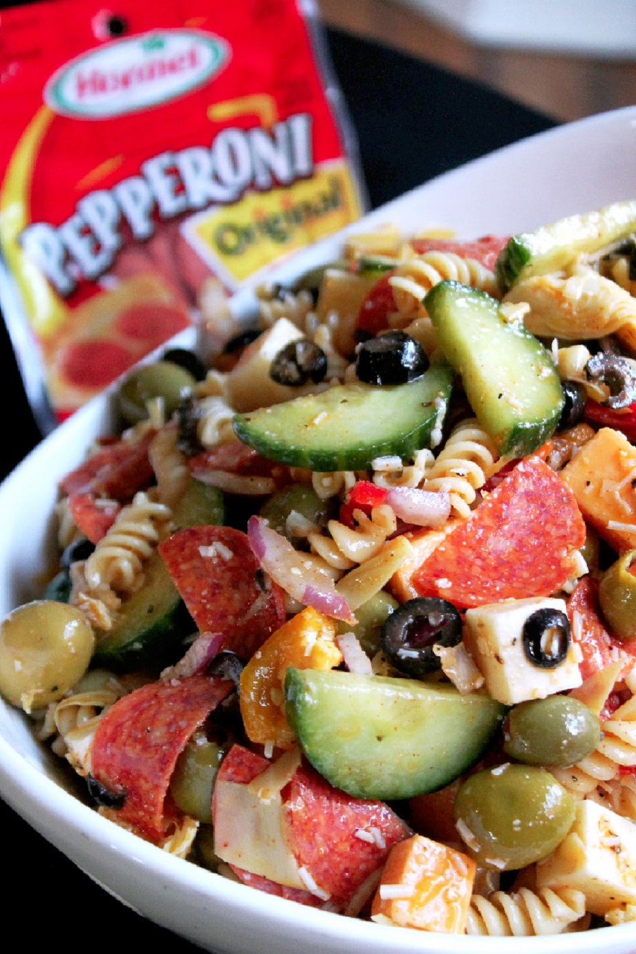 Pepperoni Madness with HORMEL®Pepperoni Pasta Salad-Creole Contessa
