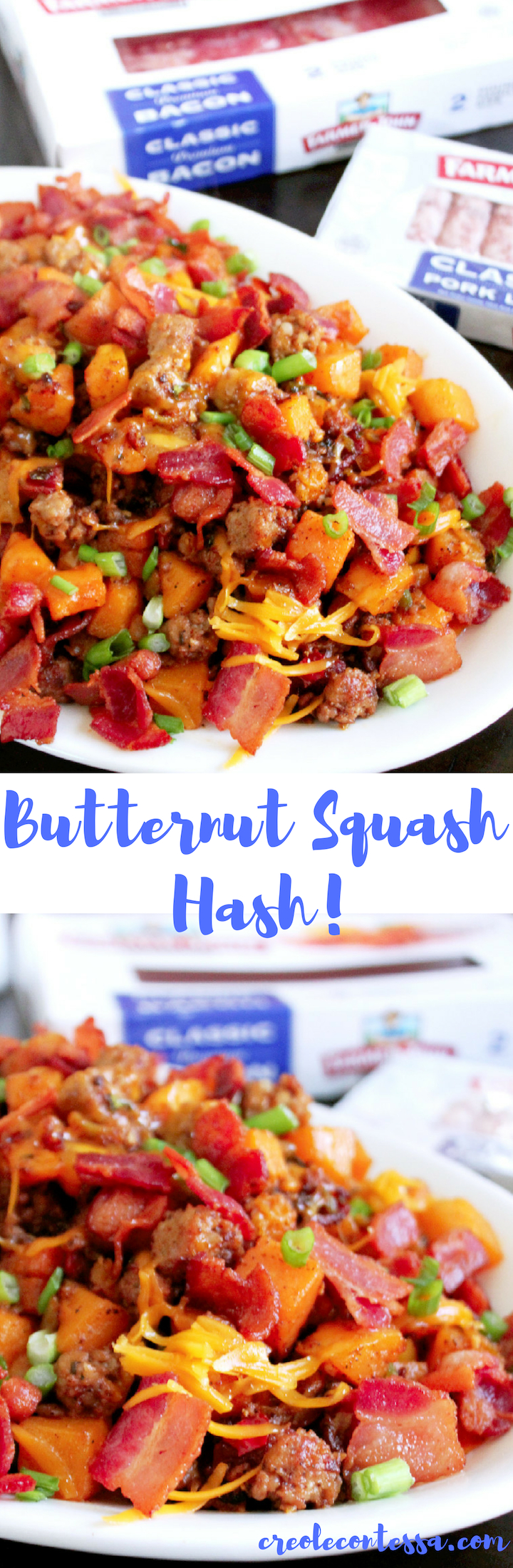 Roasted Butternut Squash Hash with Farmer John® Bacon and Farmer John