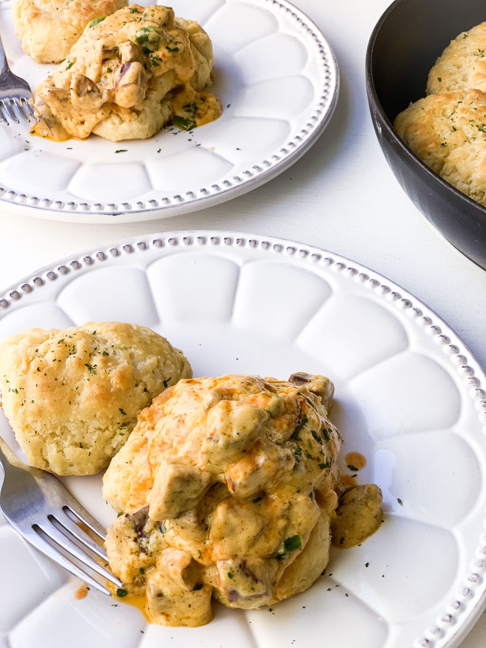 Buttermilk Biscuits with Andouille Sausage Gravy 7 Creole Contessa