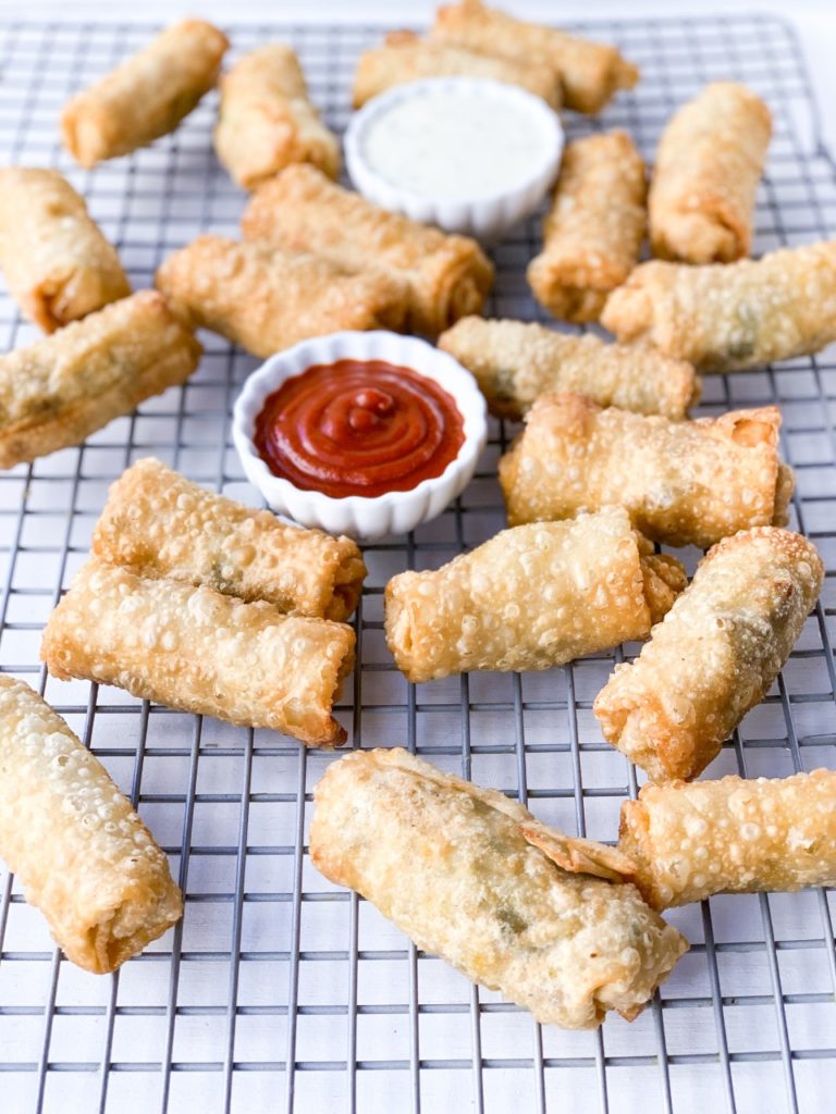 Shrimp and Andouille Sausage Egg Rolls Creole Contessa