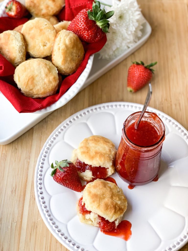 Sweet Biscuits with Strawberry Jam Creole Contessa